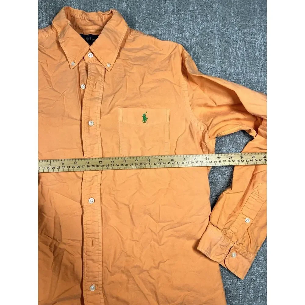 Polo Ralph Lauren L Casual Shirt Button up Long Sleeve Dress Vintage 00s